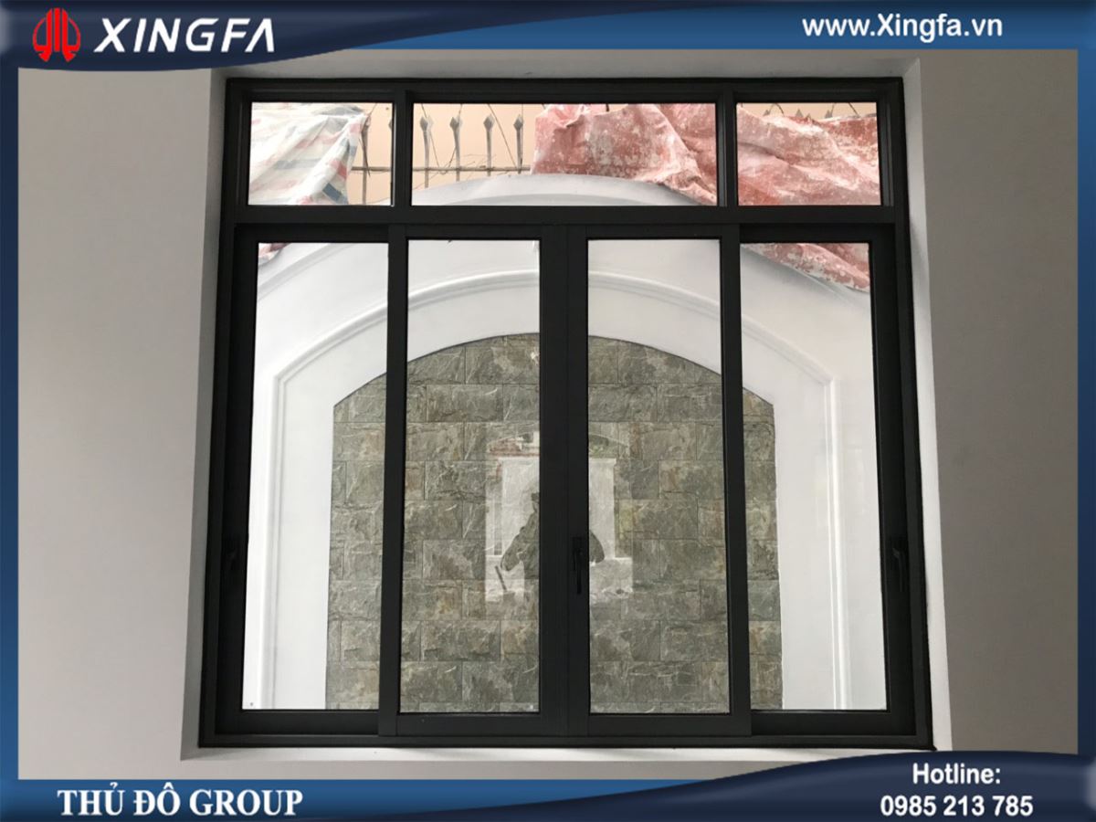 Mẫu cửa sổ nhôm Xingfa mở trượt 2 cánh & mở trượt 4 cánh Mẫu cửa sổ nhôm Xingfa mở trượt 2 cánh & mở trượt 4 cánh