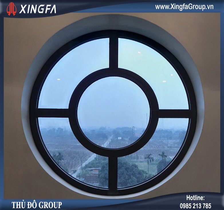 Mẫu cửa nhôm Xingfa uốn cong hình tròn bằng dàn máy uốn vòm tự động hóa CNC của Thủ Đô Group Mẫu cửa nhôm Xingfa uốn cong hình tròn bằng dàn máy uốn vòm tự động hóa CNC của Thủ Đô Group