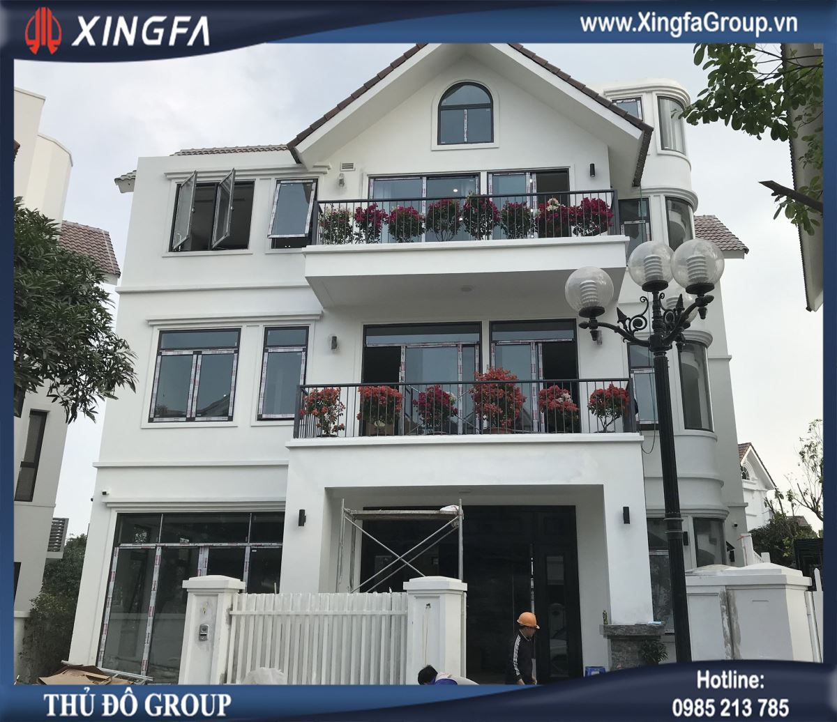 Công trình thi công lắp đặt cửa nhôm Xingfa tại nhà anh Hưng ở căn Hoa Lan 4.1*KĐT Vinhomes Reverside, Sài Đồng, Long Biên, Hà Nội Công trình thi công lắp đặt cửa nhôm Xingfa tại nhà anh Hưng ở căn Hoa Lan 4.1*KĐT Vinhomes Reverside, Sài Đồng, Long Biên, Hà Nội
