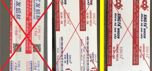 Cửa nhôm xingfa giả nhái