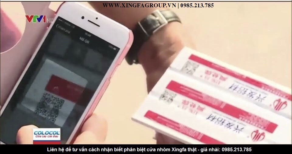 nhận biết được cửa nhôm Xingfa nhập khẩu chính hãng Phần mềm quét mã nhôm Xingfa