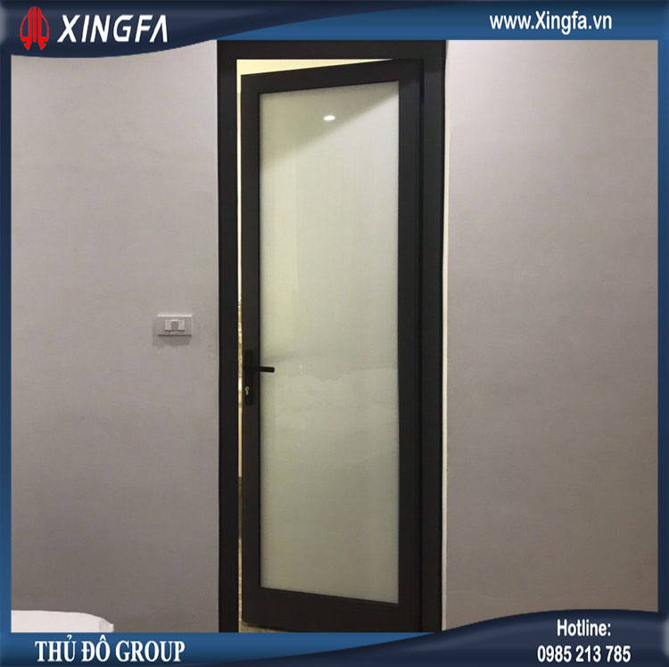 Mẫu cửa đi nhôm Xingfa thông phòng mở quay 1 cánh & cửa đi nhà tắm wc Mẫu cửa đi nhôm Xingfa thông phòng mở quay 1 cánh & cửa đi nhà tắm wc