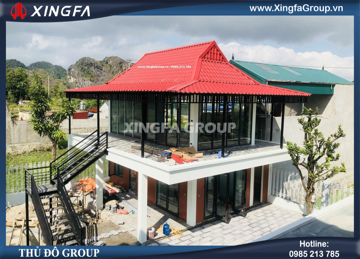 Công trình thi công lắp đặt cửa nhôm Xingfa tại nhà anh Huy ở Ninh Nhất, Ninh Bình Công trình thi công lắp đặt cửa nhôm Xingfa tại nhà anh Huy ở Ninh Nhất, Ninh Bình